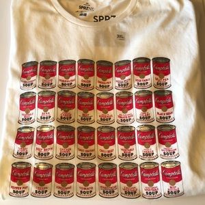 Andy Warhol Campbell’s soup t shirt size 3XL
